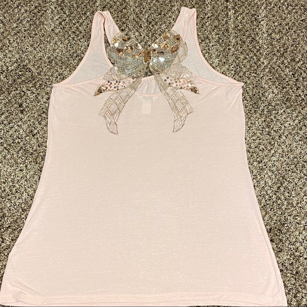 Kirra Go Bling Back Bow tank top Made in U…